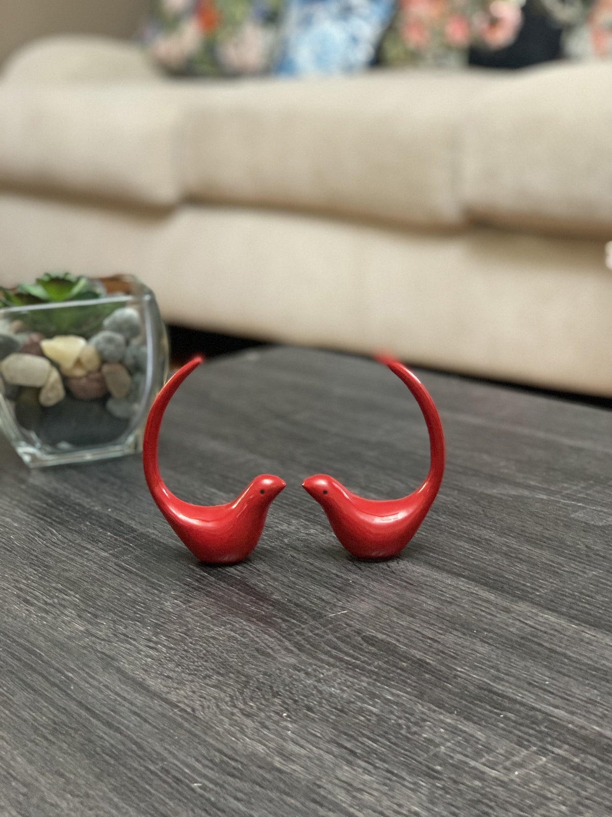 Vibhsa Red Bird Figurines of Heal and Happiness