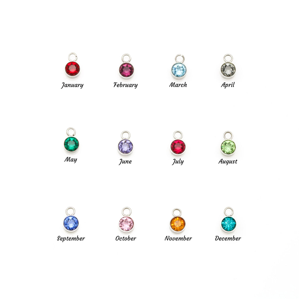 Birthstone Name Necklace — Personalized Birthday Gift