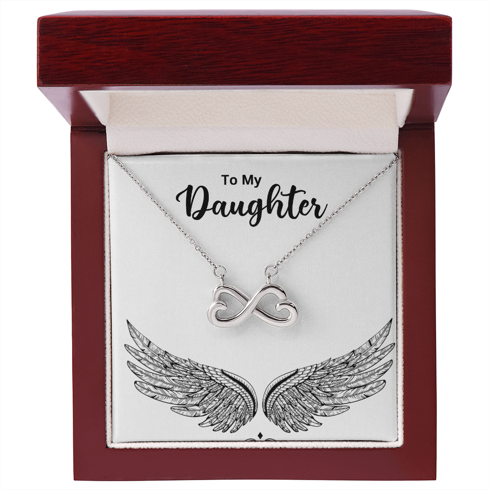 To My Daughter — Endless Love Necklace with Message Card