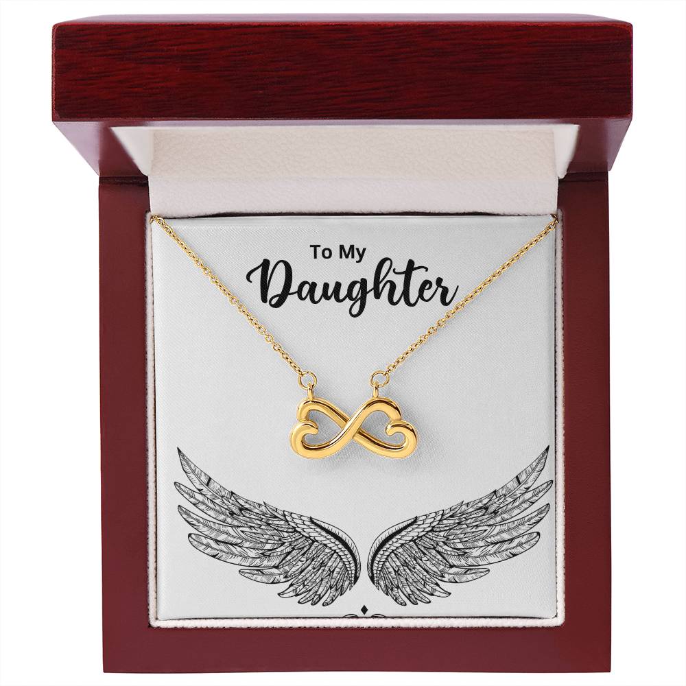 To My Daughter — Endless Love Necklace with Message Card