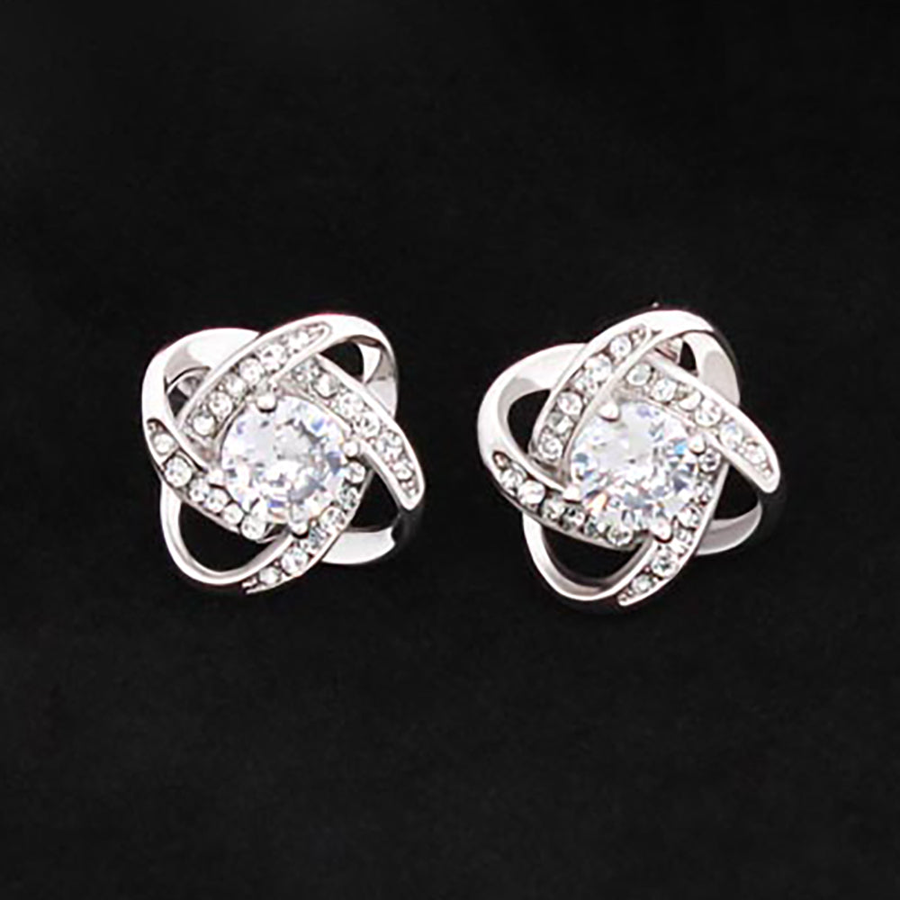 Love Knot Stud Earrings — Gift for Her