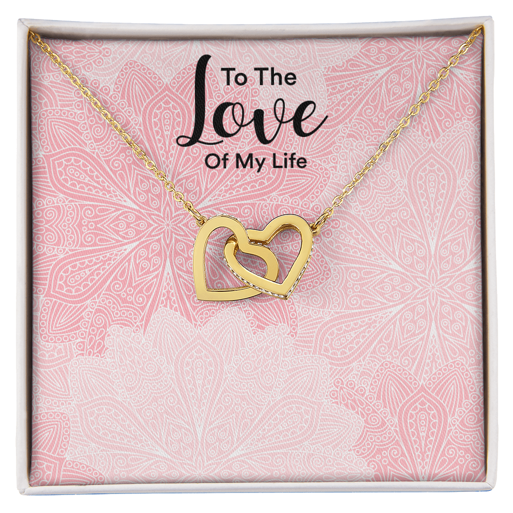 Collar de corazones entrelazados — Regalo de aniversario para ella