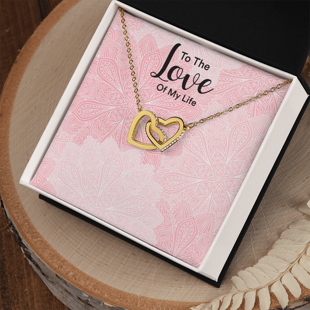 Collar de corazones entrelazados — Regalo de aniversario para ella