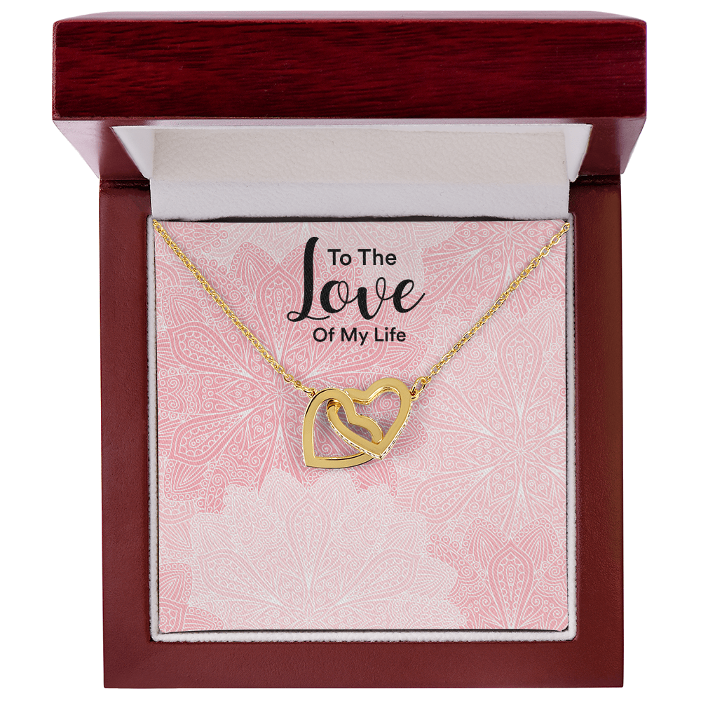 Collar de corazones entrelazados — Regalo de aniversario para ella