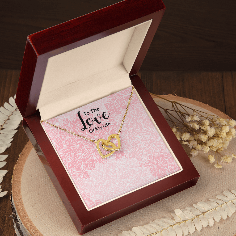 Collar de corazones entrelazados — Regalo de aniversario para ella
