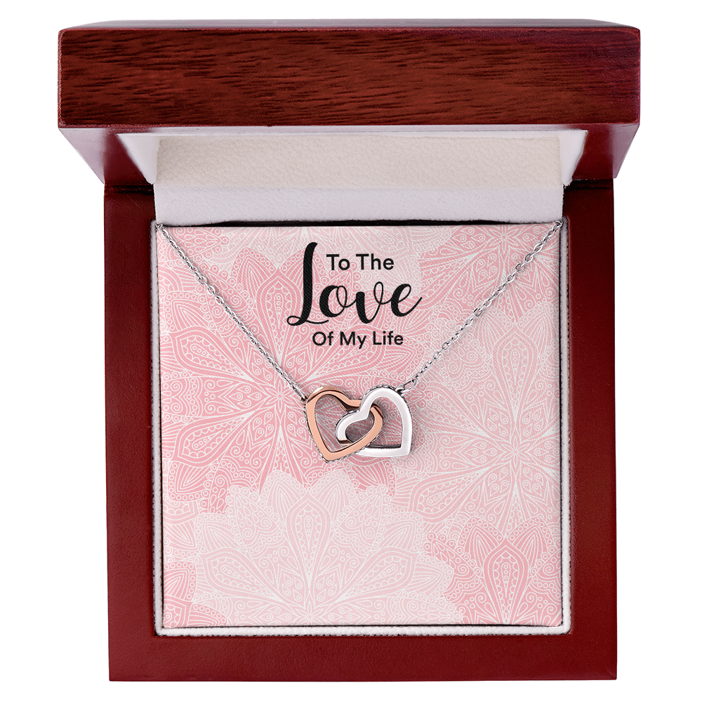 Collar de corazones entrelazados — Regalo de aniversario para ella