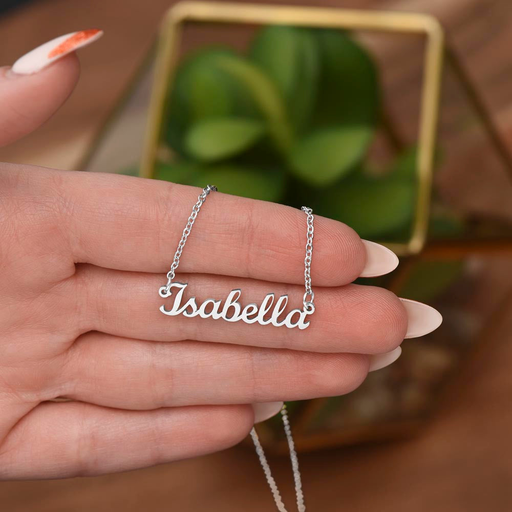 Classic Name Necklace — Personalized Birthday Gift