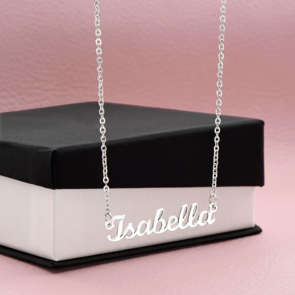 Classic Name Necklace — Personalized Birthday Gift