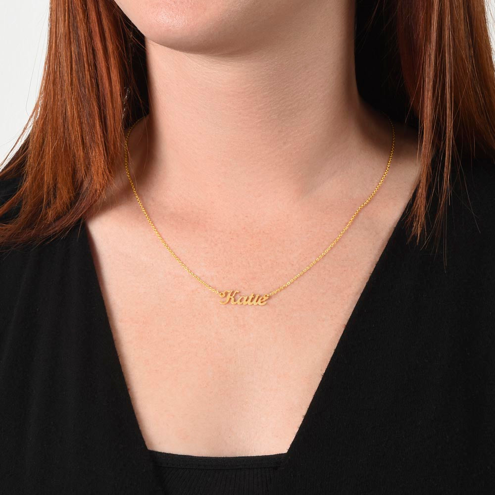 Classic Name Necklace — Personalized Birthday Gift