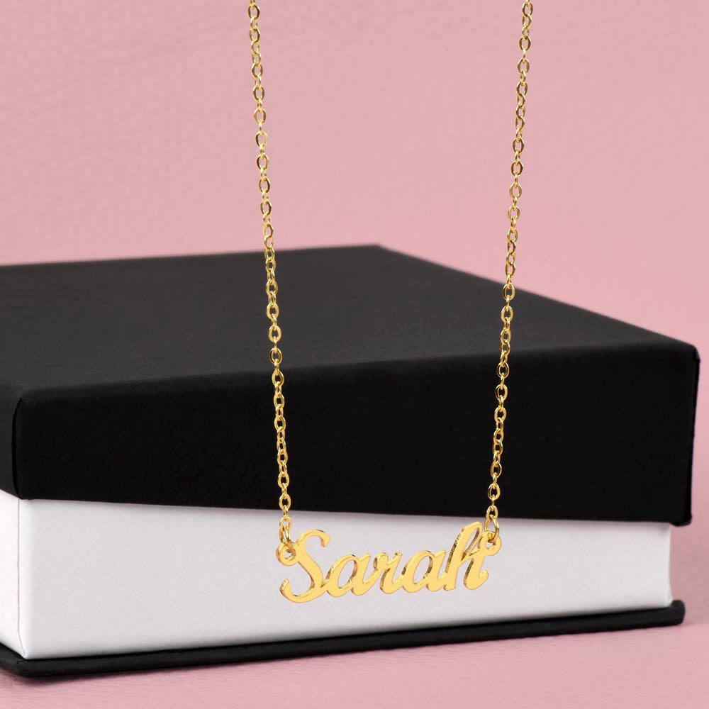 Classic Name Necklace — Personalized Birthday Gift