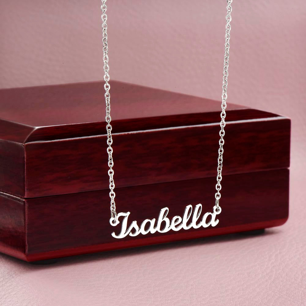 Classic Name Necklace — Personalized Birthday Gift
