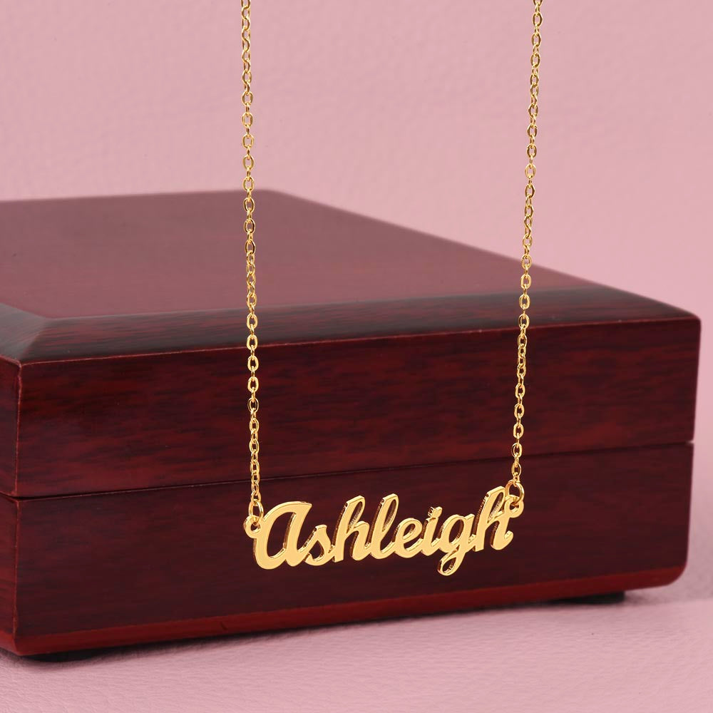 Classic Name Necklace — Personalized Birthday Gift