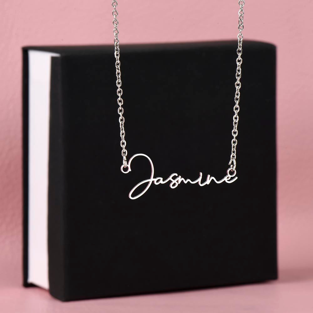 Signature Name Necklace — Personalized Gift for Her