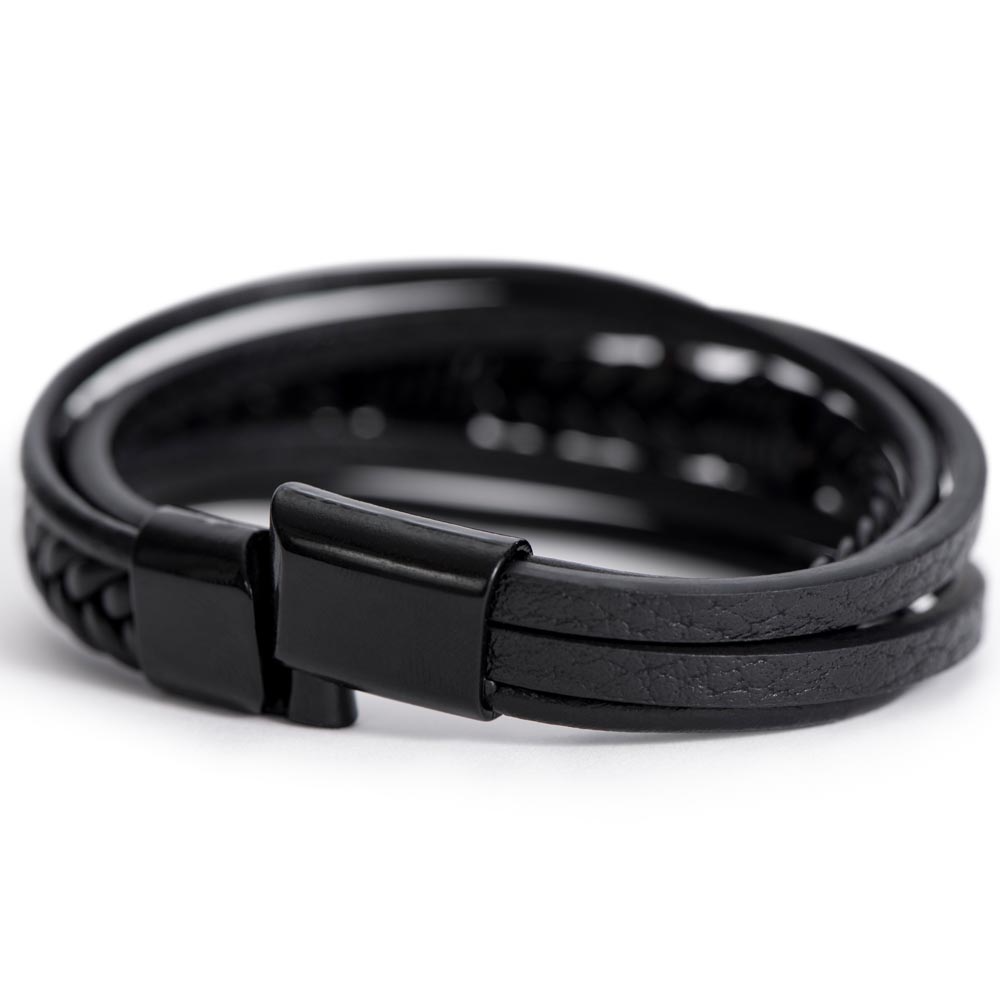 Men's Cross Bracelet — Faith Gift for Him