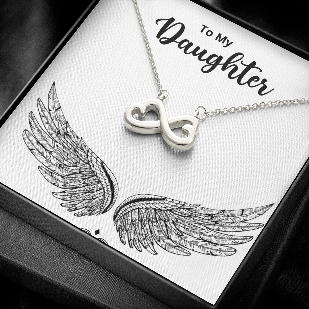 To My Daughter — Endless Love Necklace with Message Card