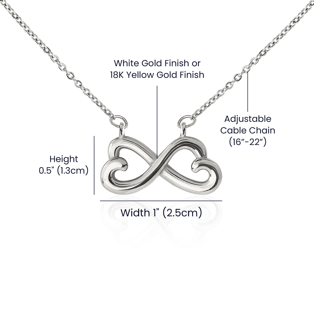 To My Daughter — Endless Love Necklace with Message Card