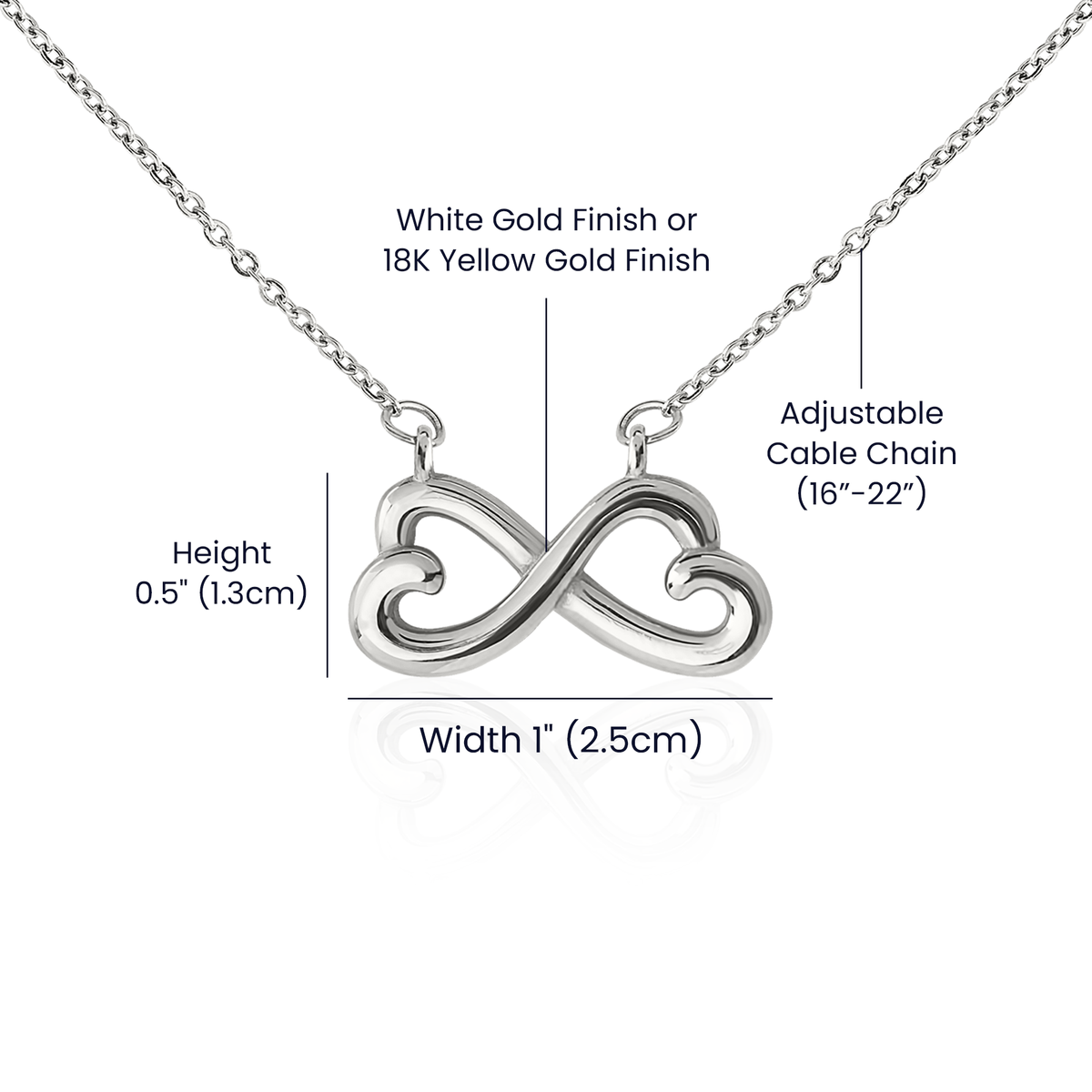 To My Daughter — Endless Love Necklace with Message Card