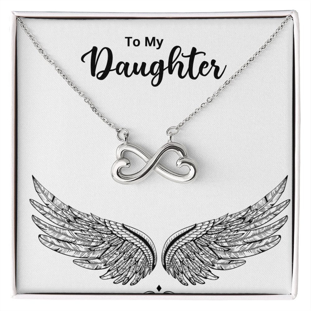 To My Daughter — Endless Love Necklace with Message Card
