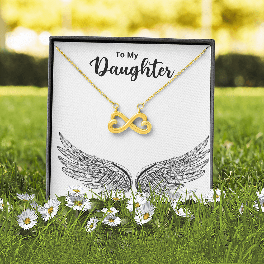 To My Daughter — Endless Love Necklace with Message Card