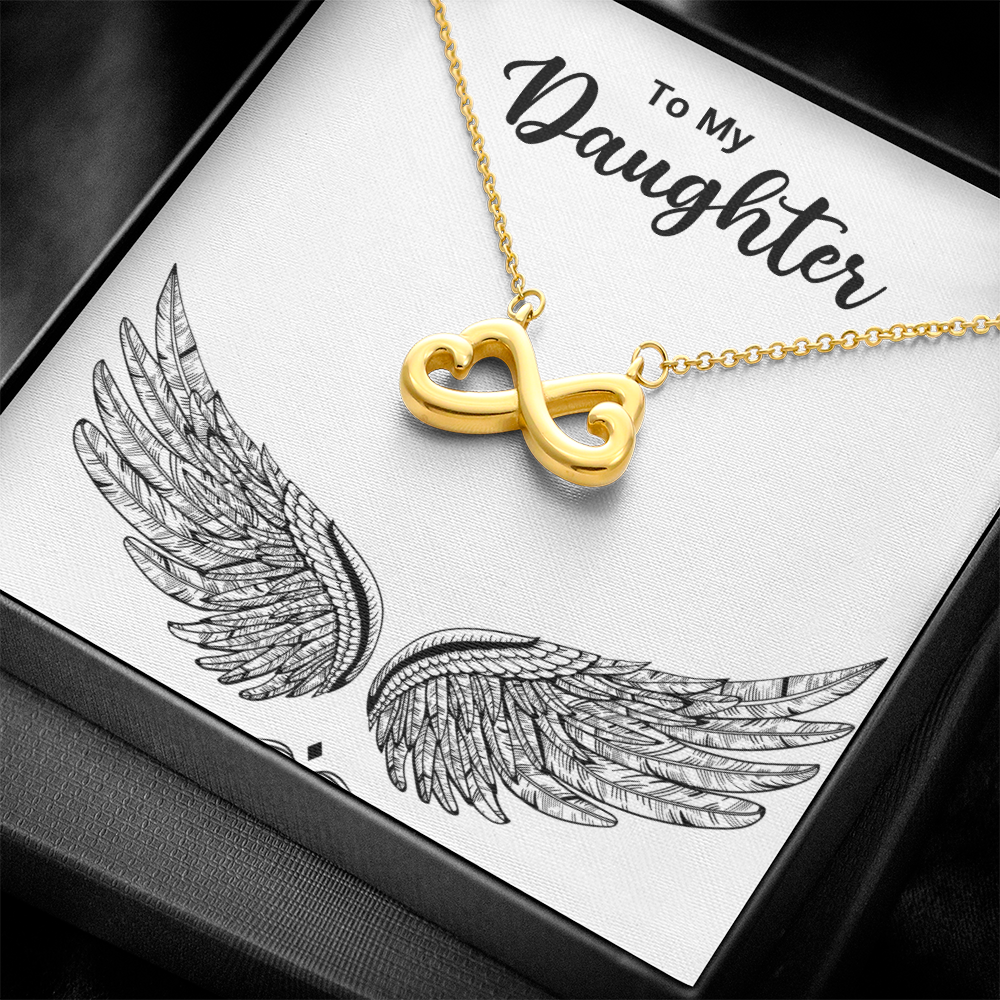 To My Daughter — Endless Love Necklace with Message Card
