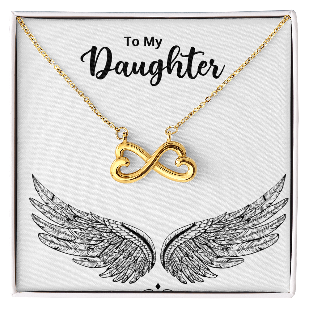To My Daughter — Endless Love Necklace with Message Card
