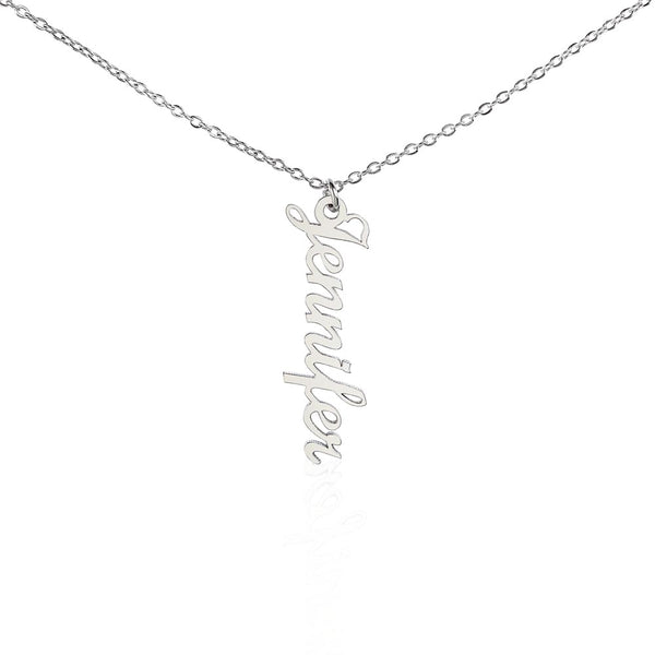 Collar vertical con nombres — Hasta 4 nombres