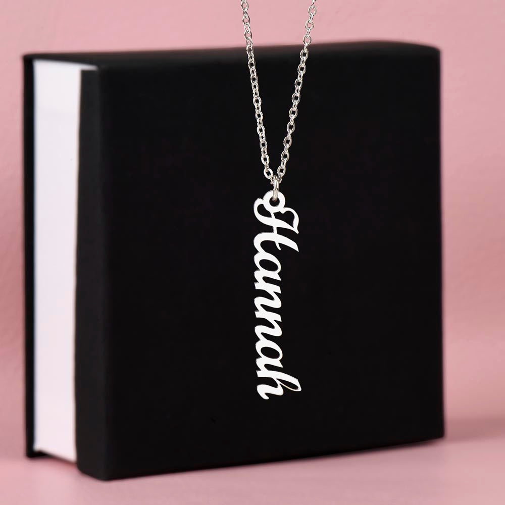 Vertical Name Necklace — Personalized with up to 4 Names