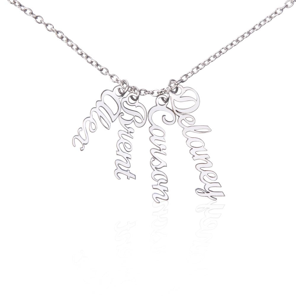 Vertical Name Necklace — Personalized with up to 4 Names