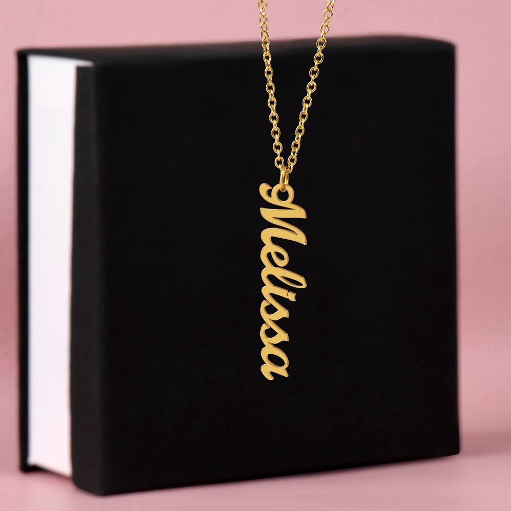 Vertical Name Necklace — Personalized with up to 4 Names