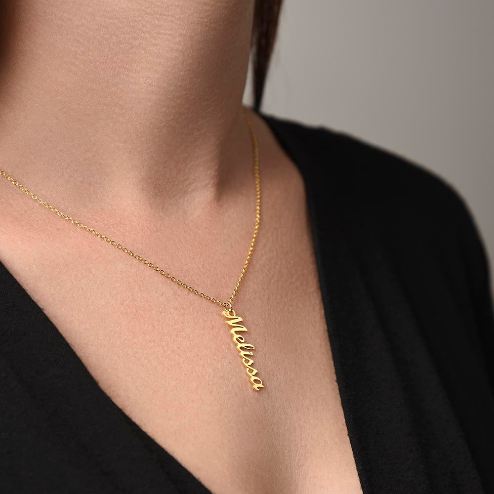 Vertical Name Necklace — Personalized with up to 4 Names