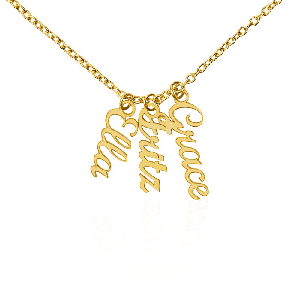 Vertical Name Necklace — Personalized with up to 4 Names