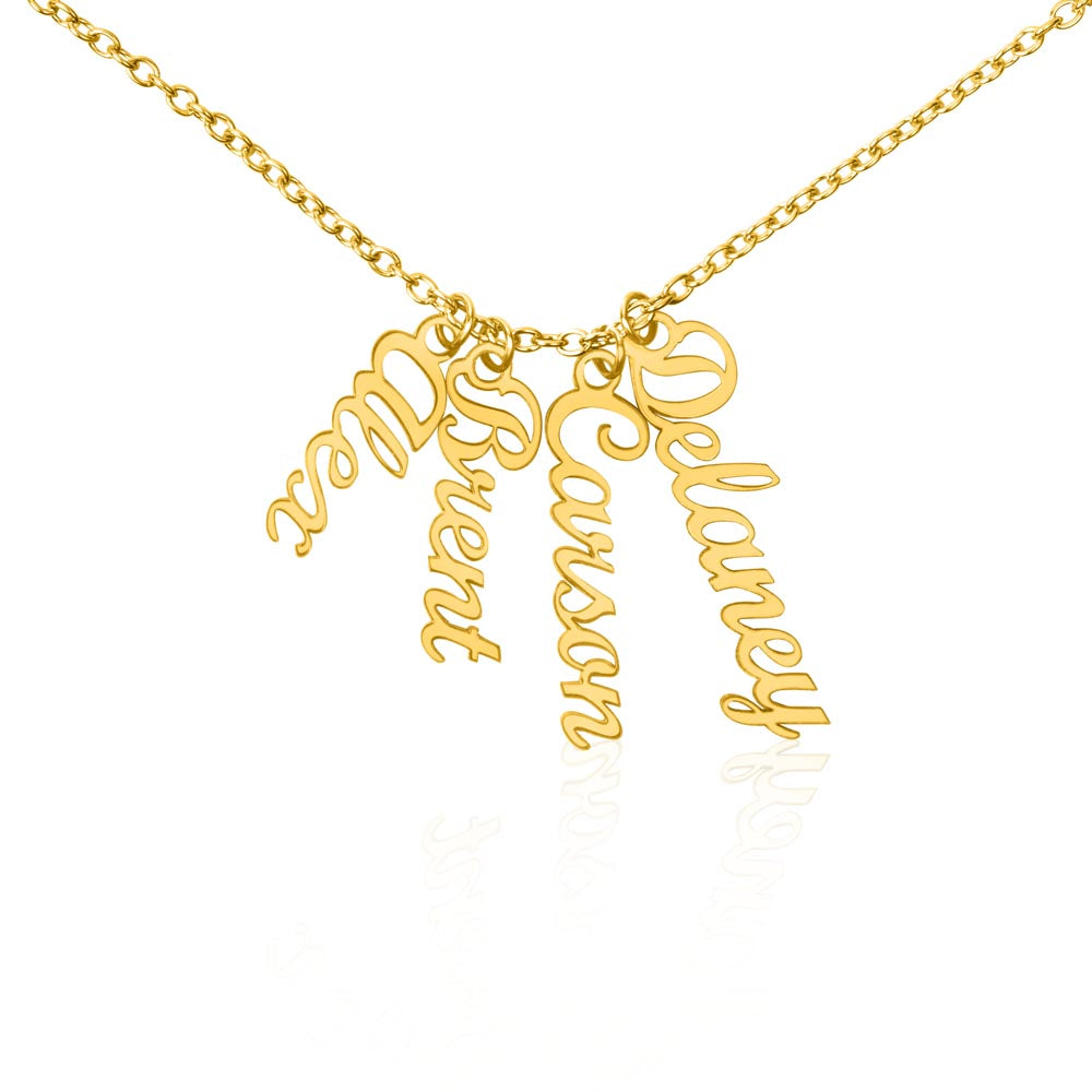Vertical Name Necklace — Personalized with up to 4 Names
