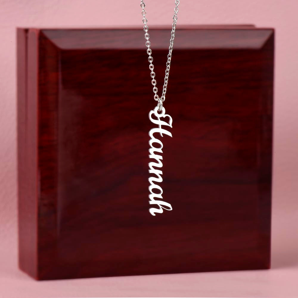 Vertical Name Necklace — Personalized with up to 4 Names