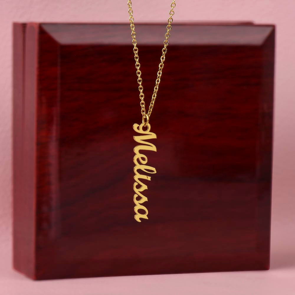 Vertical Name Necklace — Personalized with up to 4 Names