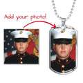Photo Dog Tag Necklace — Personalized Gift for Him